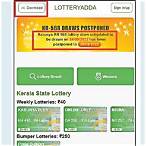 fake lottery website